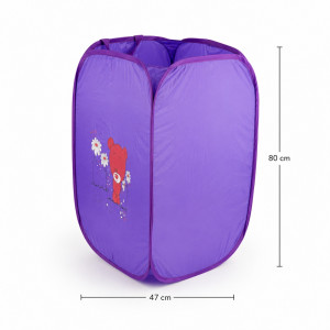 Ideal Build Laundry Hamper Designed for Effortless Laundry &amp; Garment Care – Purple (H-80, W-47 CM)