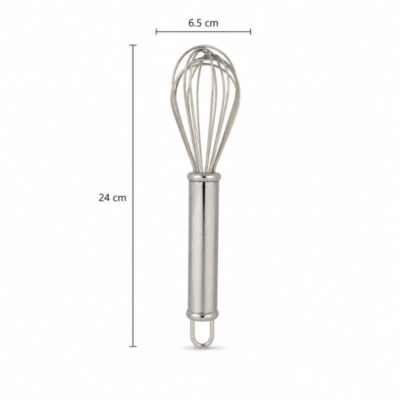 Medium Egg Beater – Silver
