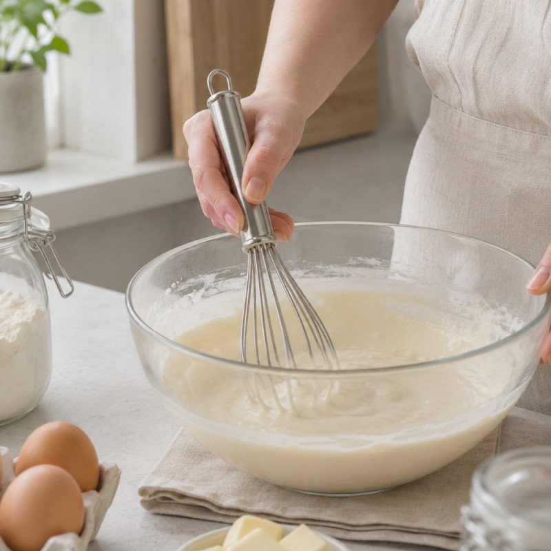 Medium Egg Beater – Silver