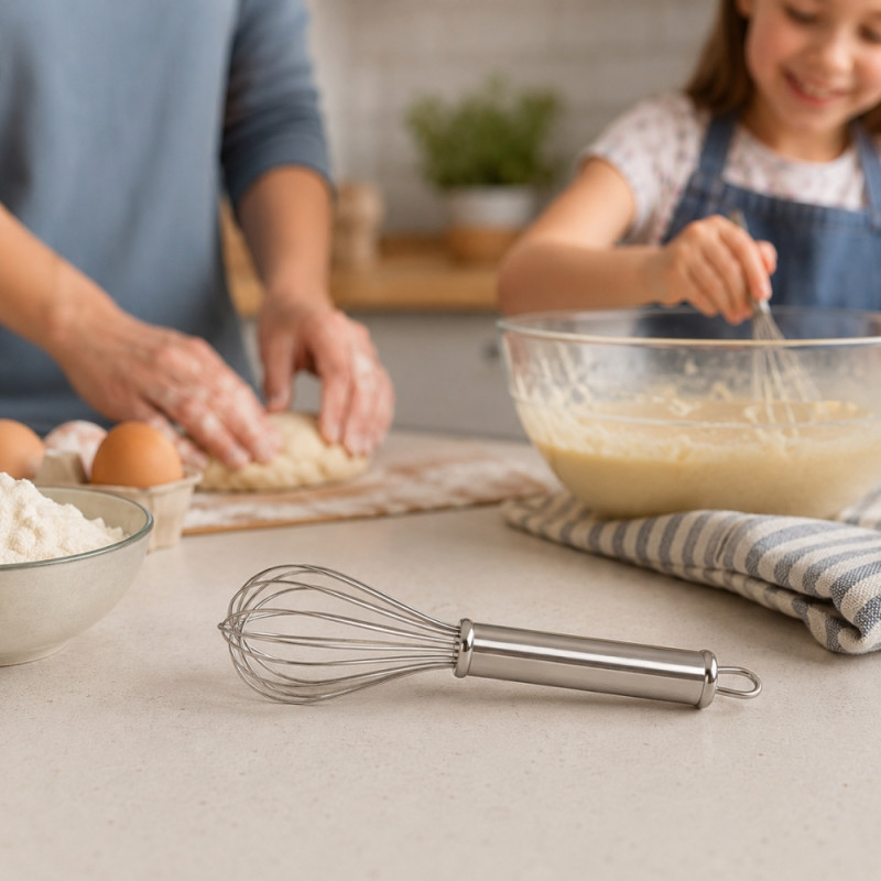 Medium Egg Beater – Silver