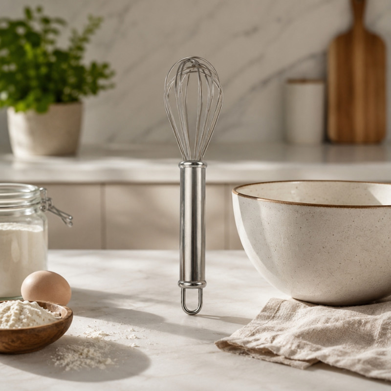 Medium Egg Beater – Silver
