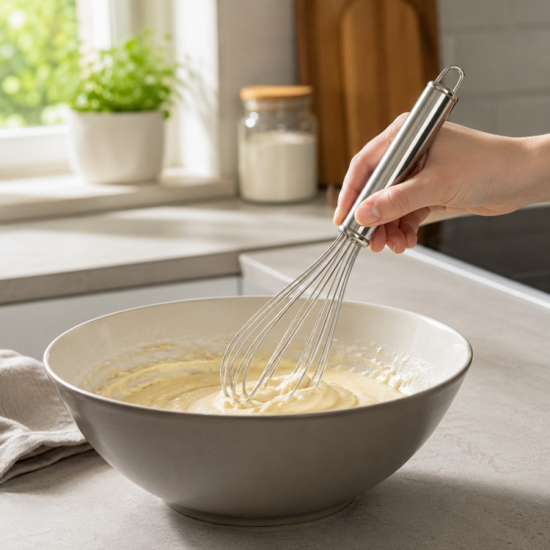 Egg Beater with Stainless Steel Handle