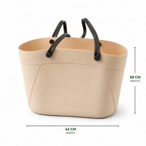 Trusted Design Laundry Basket Designed for Effortless Laundry &amp; Garment Care – Peach (H-28cm W-42cm)