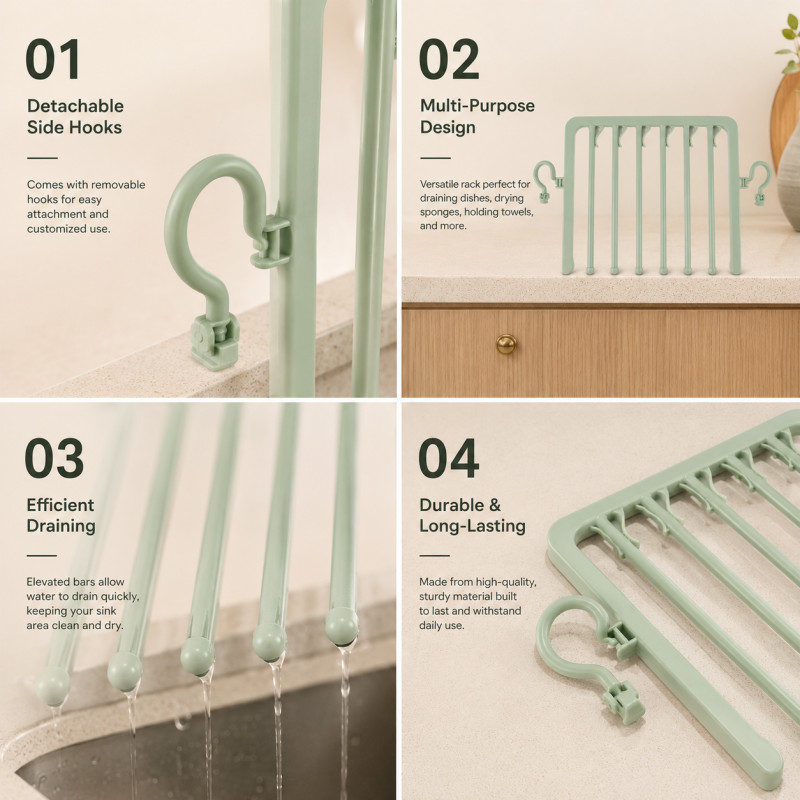Bold Joy Underwear Drying Hanger Designed for Effortless Laundry & Garment Care – Green (H-33.5, W-17.5, L-23 CM)