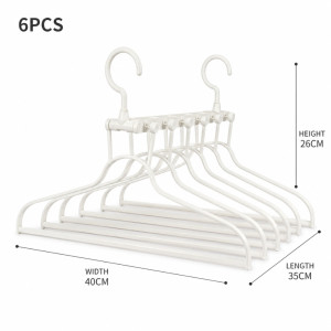Signature Style Clothes Hanger Designed for Effortless Laundry &amp; Garment Care – White (H-26cm W-40cm L-35cm)