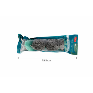 Chic Gleam Scouring Pad Designed for Everyday Cooking & Kitchen Excellence – Teal (L-15.5 CM)