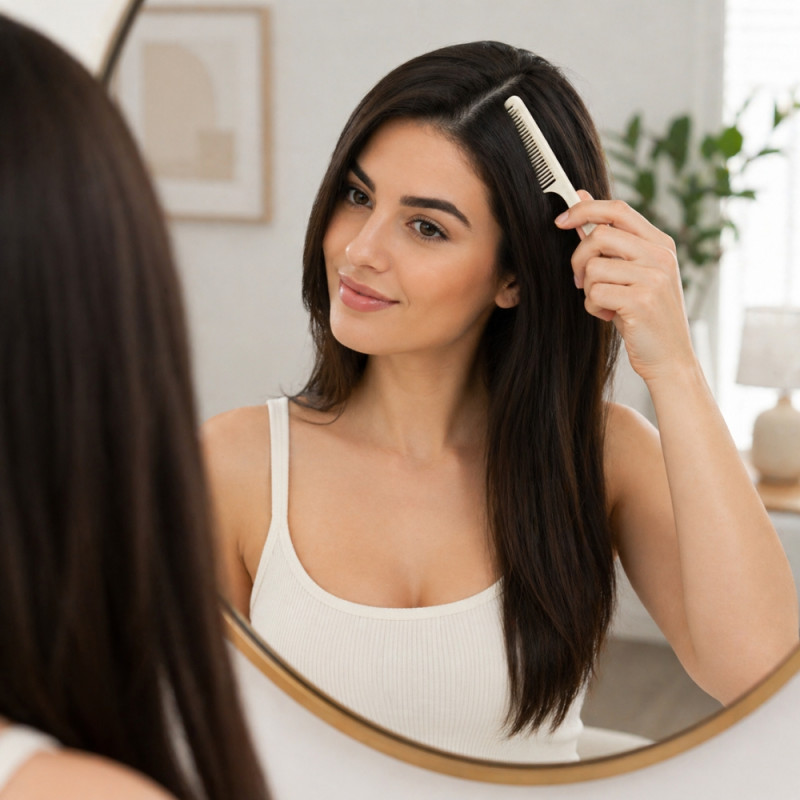 Professional 3-Piece Hair Styling Comb Set – Ivory