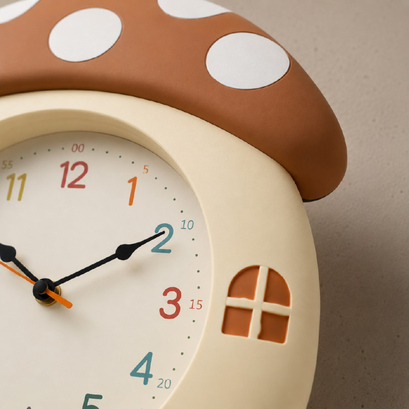 Mushroom House 3D Cartoon Wall Clock – 37 x 28 cm