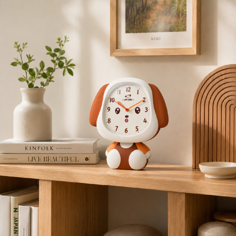 Children's Dog-Shaped Wall Clock – 32 x 36 cm