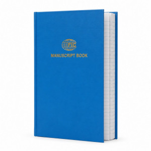 Professional Blue Hardcover Manuscript Notebook – Large Format (32x20cm) Professional Blue Hardcover Manuscript Notebook – Large Format (32x20cm)