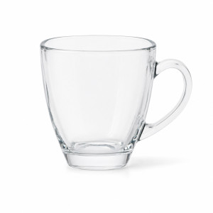 Clear Glass Coffee Mug Designed for Both Hot and Cold Beverages – 7 x 7cm – Transparent