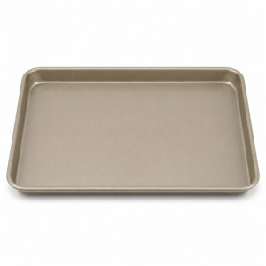 Gold Elegance Rectangular Baking Sheet, Measuring Approximately 40 x 28 cm. – Golden Metallic
