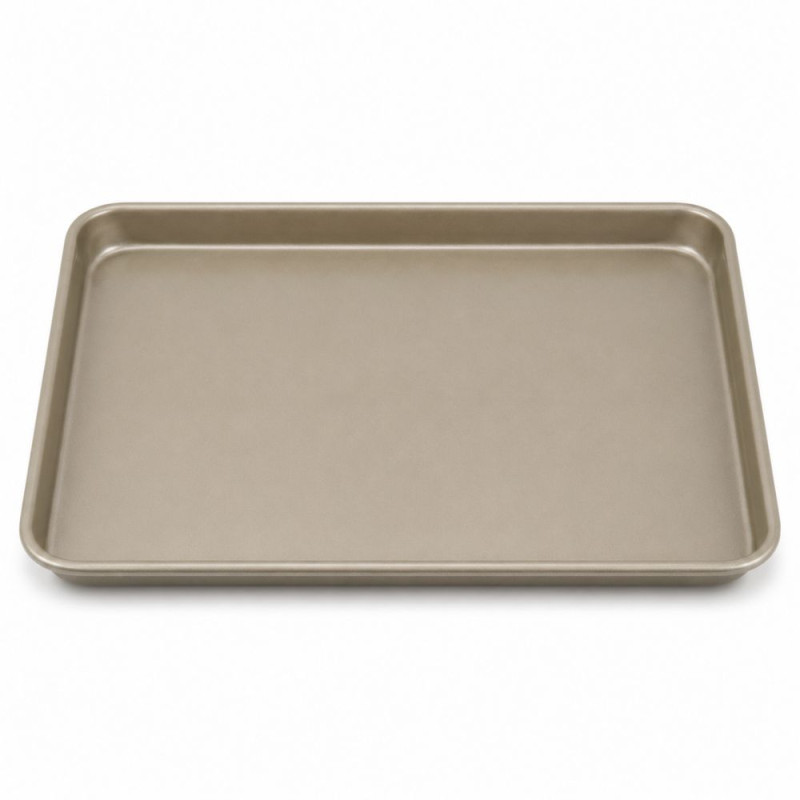 Gold Elegance Rectangular Baking Sheet, Measuring Approximately 40 x 28 cm. – Golden Metallic