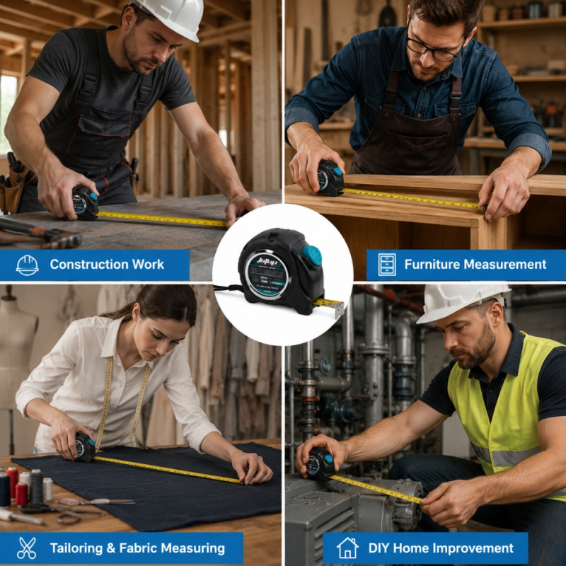 Professional 3-Meter Retractable Steel Tape Measure – Ergonomic Black &amp; Blue Rubberized Case (8x9x4.5cm)
