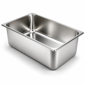 Professional Heavy-Duty Stainless Steel Gastronorm Container – Silver (53x32.5x15cm) Professional Heavy-Duty Stainless Steel Gastronorm Container – Silver (53x32.5x15cm)