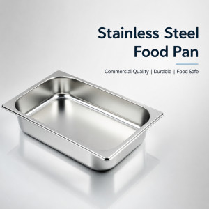 Professional Stainless Steel Gastronorm Container – Silver (32.5x26.5x6.5cm) Professional Stainless Steel Gastronorm Container – Silver (32.5x26.5x6.5cm)
