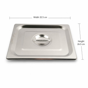 Classic Ease Buffet Pan Lid Designed for Everyday Cooking & Kitchen Excellence – Silver (H-26.5cm X W-32.5cm)