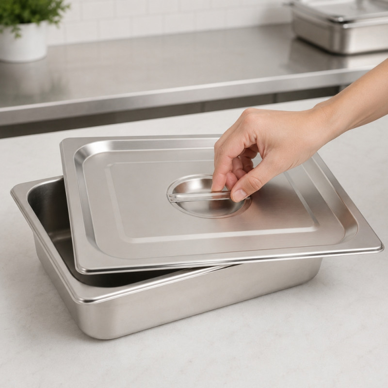 Classic Ease Buffet Pan Lid Designed for Everyday Cooking & Kitchen Excellence – Silver (H-26.5cm X W-32.5cm)