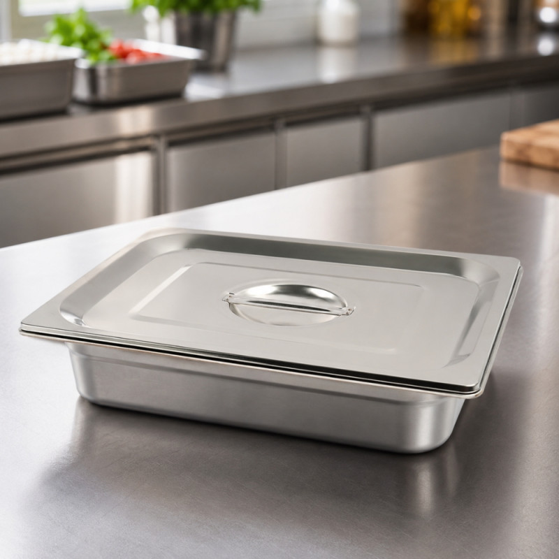 Classic Ease Buffet Pan Lid Designed for Everyday Cooking & Kitchen Excellence – Silver (H-26.5cm X W-32.5cm)