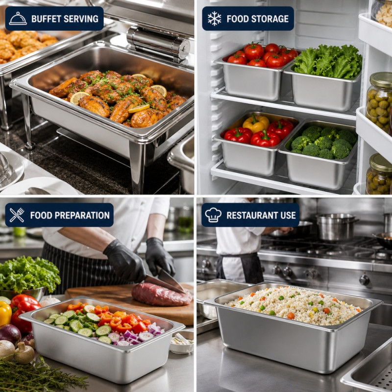 Professional Deep Gastronorm Container – Silver (32.5x17.5x15cm)