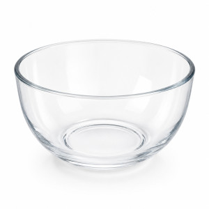 Premium Crystal-Clear Glass Mixing Bowl | Versatile 7.5x7.5cm Transparent