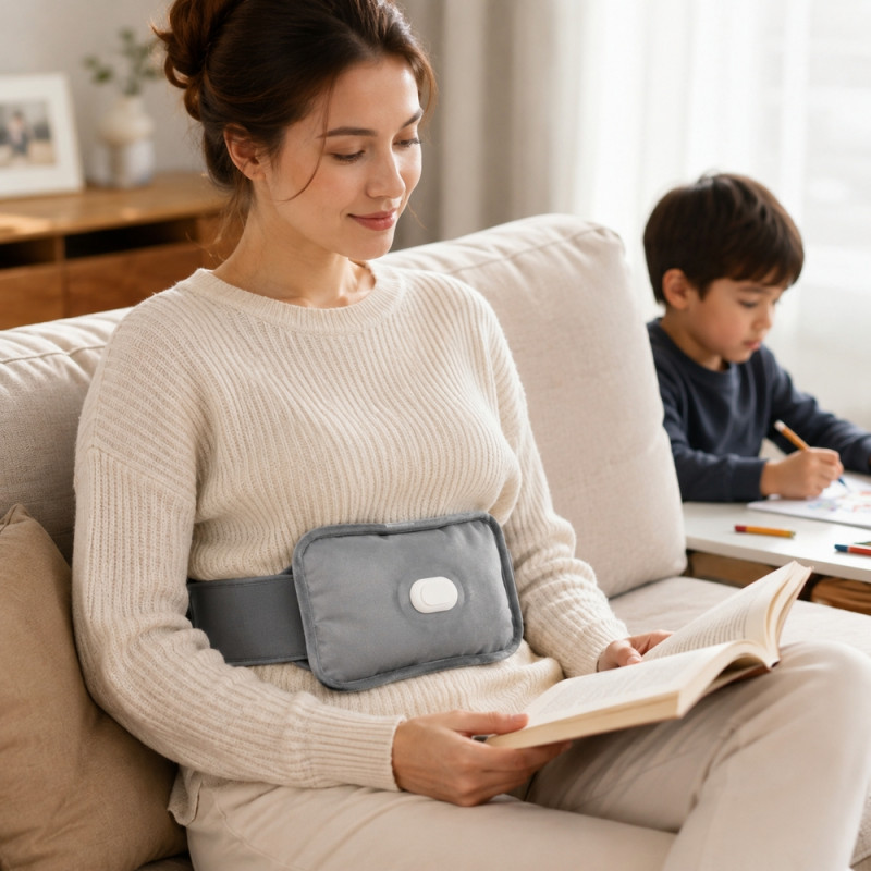Insulated Electric Hot Water Bottle with Belt