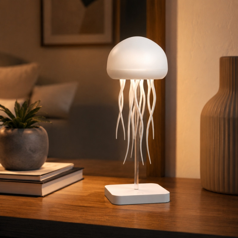 Jelly Fish Lamp – White (H-21.5cm X W-8cm)