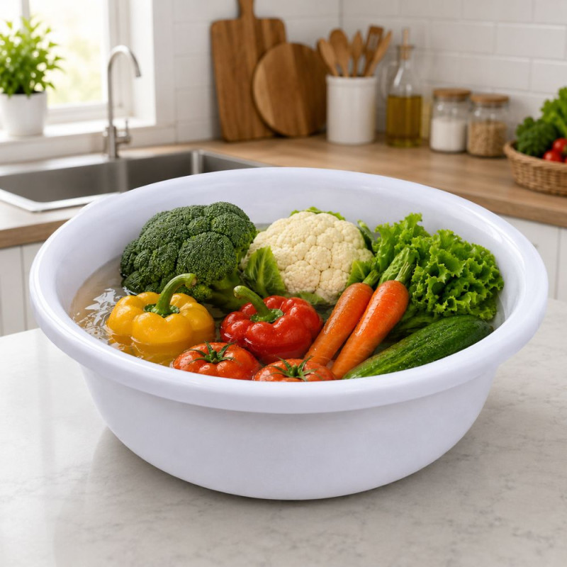 47cm Plastic Mixing Bowl – Clear