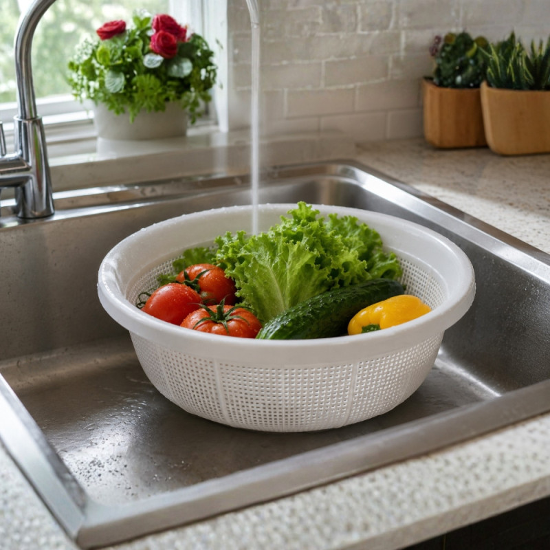 Collapsible Vegetable Strainer Basket – Mesh (39cm)