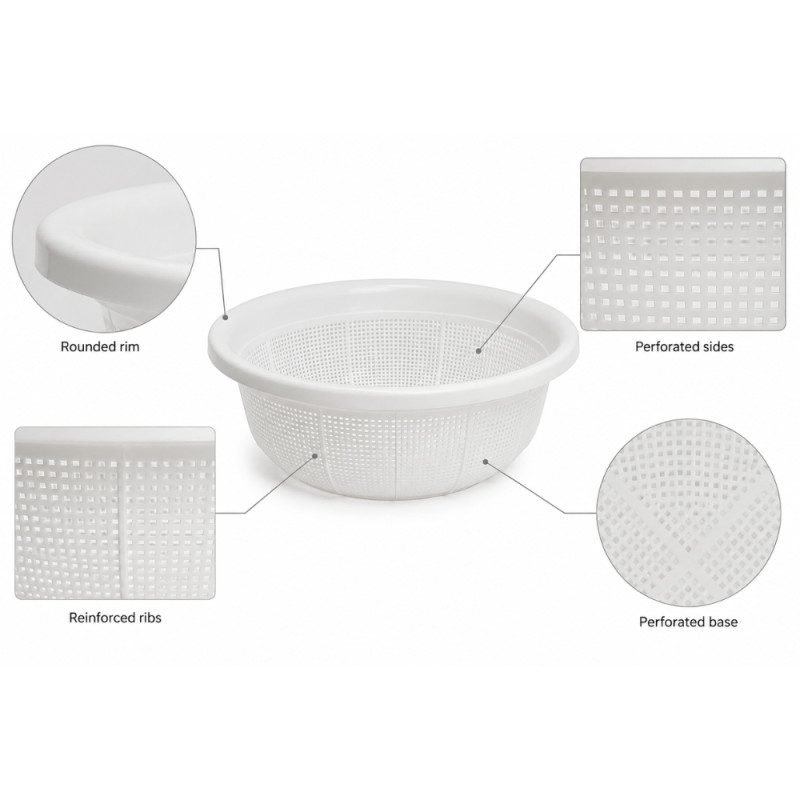 Collapsible Vegetable Strainer Basket – Mesh (39cm)
