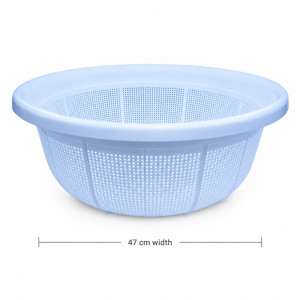 Prime Shine Colander Designed for Everyday Cooking &amp; Kitchen Excellence – White (W-47cm)