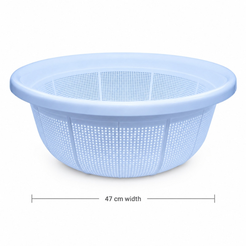 Prime Shine Colander Designed for Everyday Cooking &amp; Kitchen Excellence – White (W-47cm)