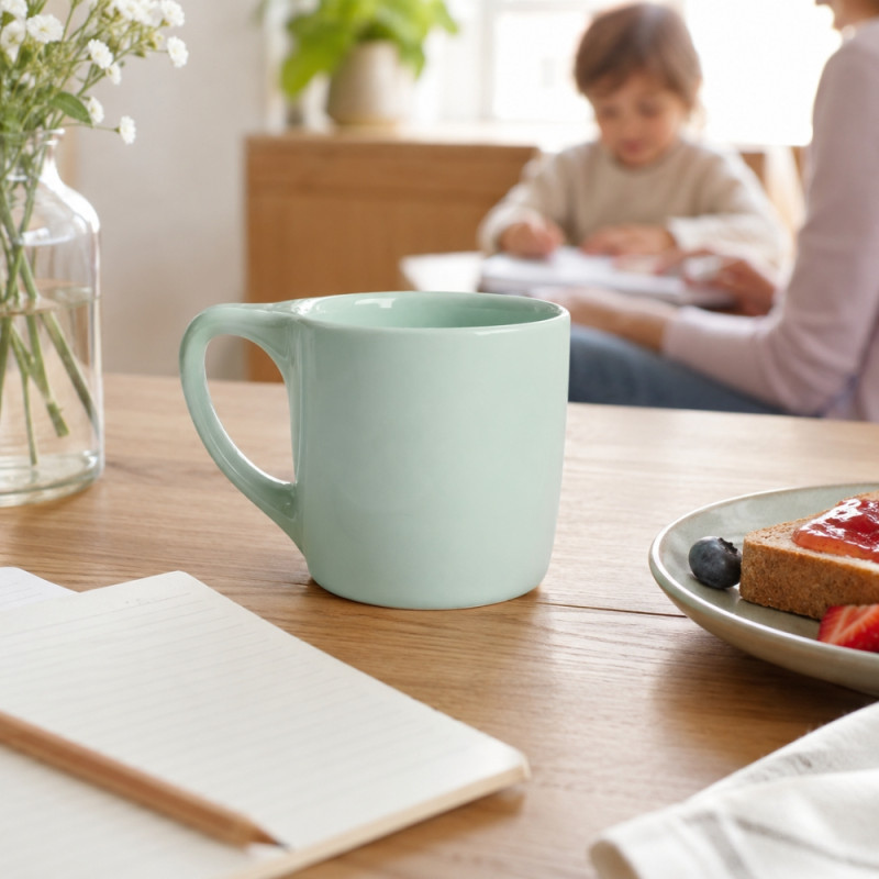 Square Handle Mug – Mint (Classic)