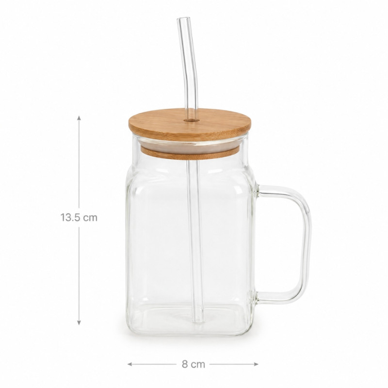 Glass Beverage Jar