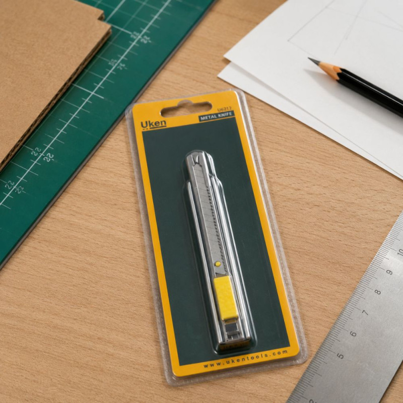 UKEN KNIFE POCKET TYPE METAL (9 mm)