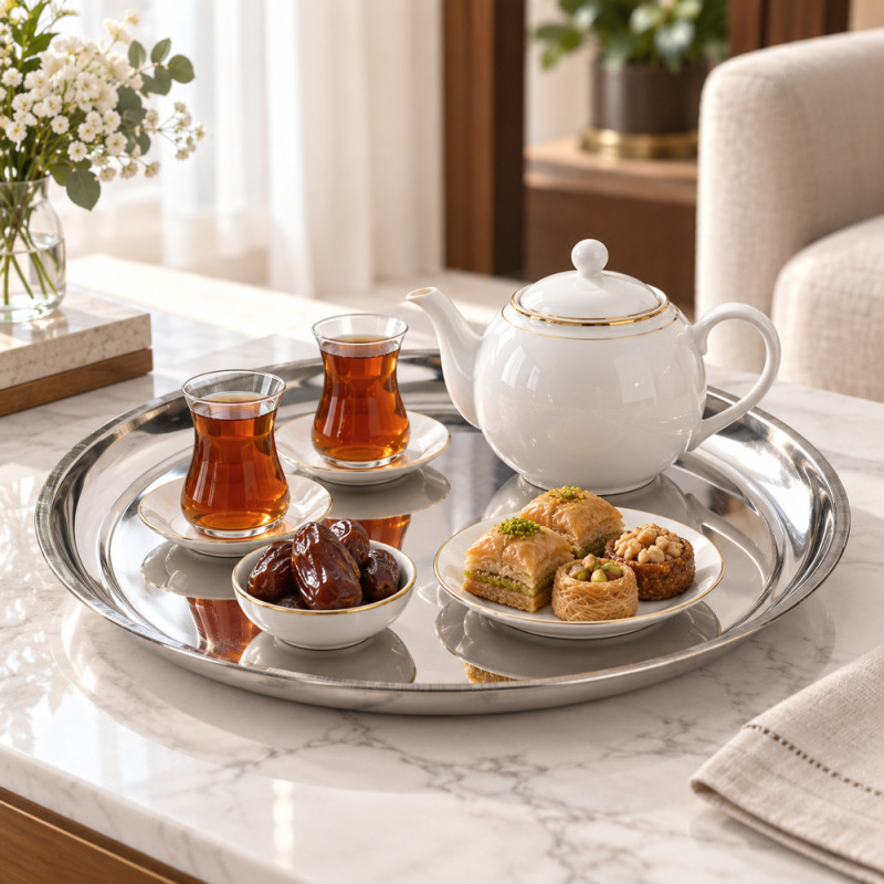 Stainless Steel Serving Tray