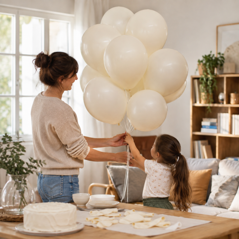 Elegant Party Pack White Balloons (50 PCS)