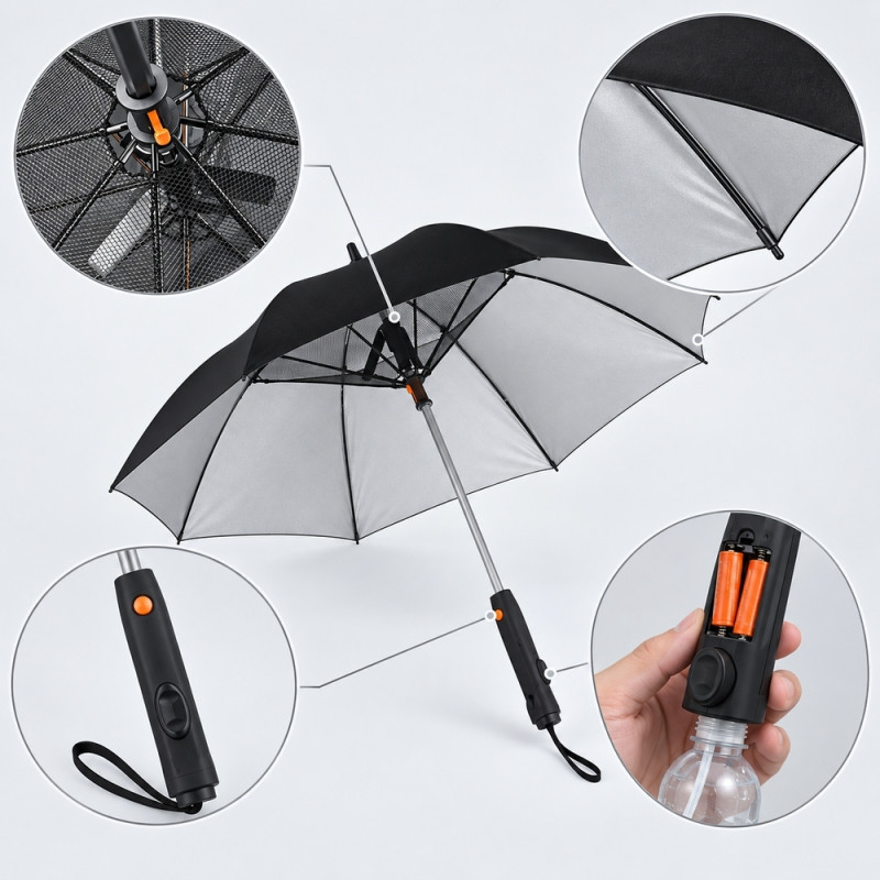 Umbrella with Sprayer