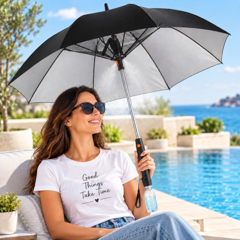Umbrella with Sprayer
