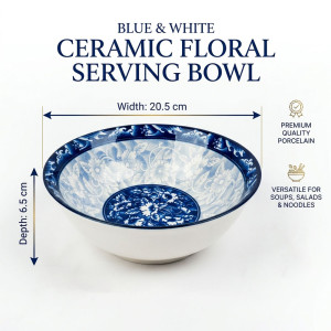 Blue & White Ceramic Bowl