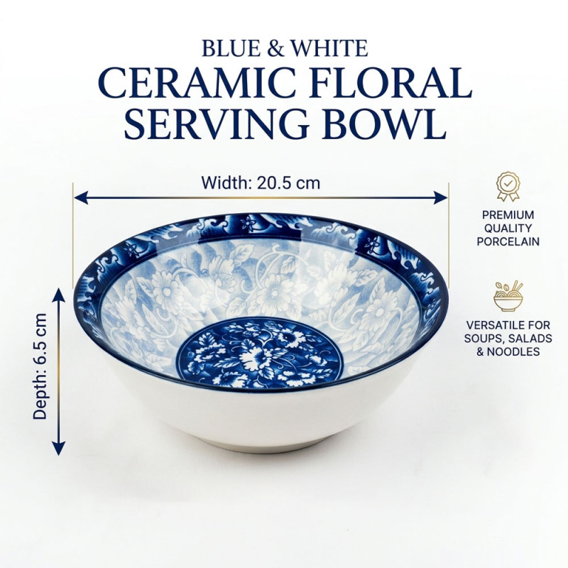 Blue & White Ceramic Bowl