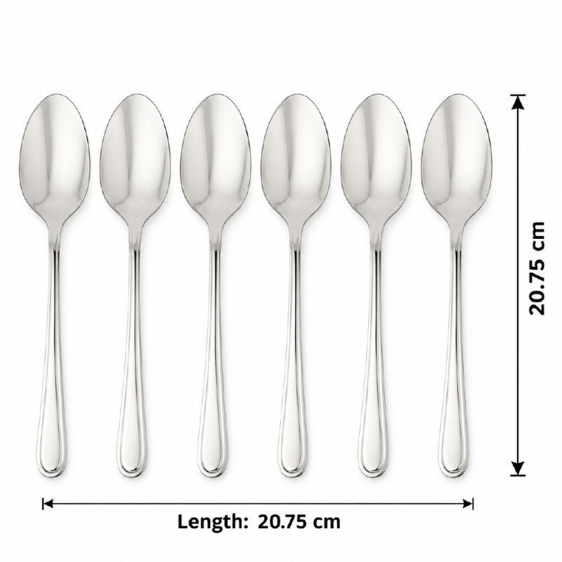Stainless Steel Cutlery Set – Silver Mirror Polish (20.75 cm)