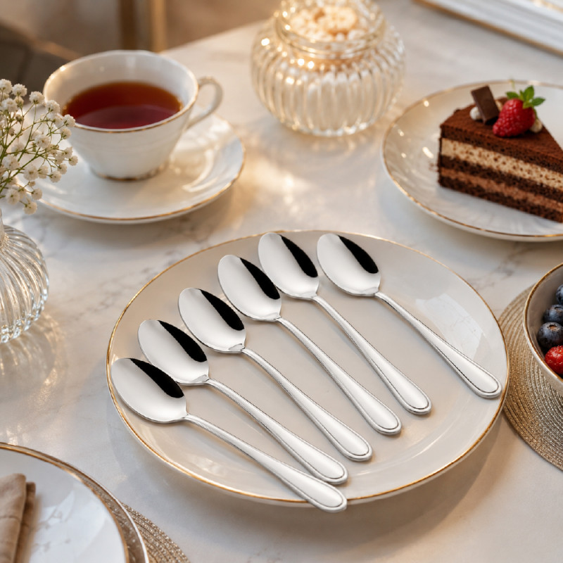 Stainless Steel Cutlery Set – Silver Mirror Polish (20.75 cm)
