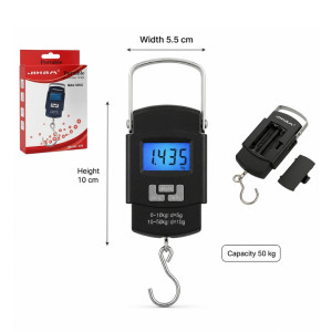 Go Portable Weight Scale Designed for Health Monitoring &amp; Fitness – Black (H-10cm X W-5.5cm)