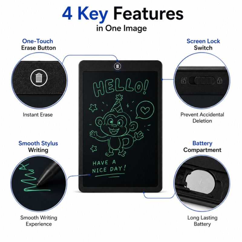 Elegant tablet – Black Premium Quality (34 x 23cm)