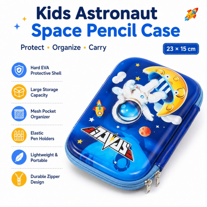 Premium pencil case – Blue Premium Quality (23 x 15cm)
