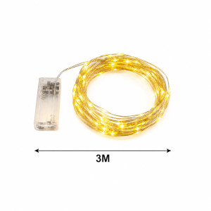 Smooth Pick String Lights Designed for Ambiance &amp; Illumination – Yellow (L-3 M)