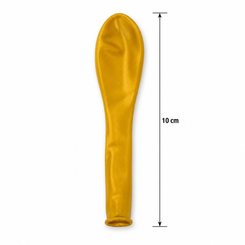 Professional Metallic Gold Latex Party Balloons – High-Shine Decorative Set (10cm)