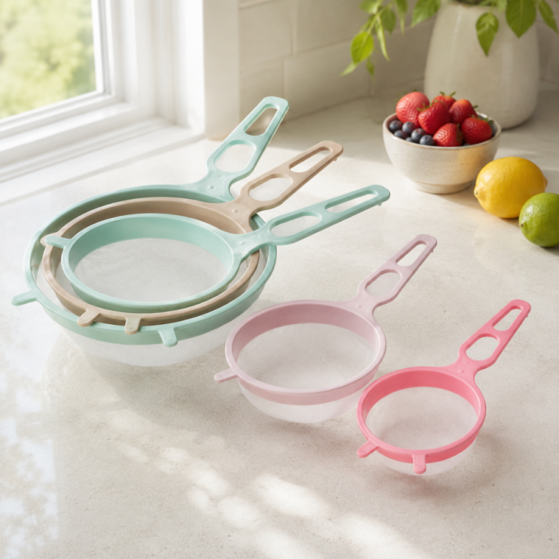 Plastic Stainer Set Collapsible Colander – Assorted