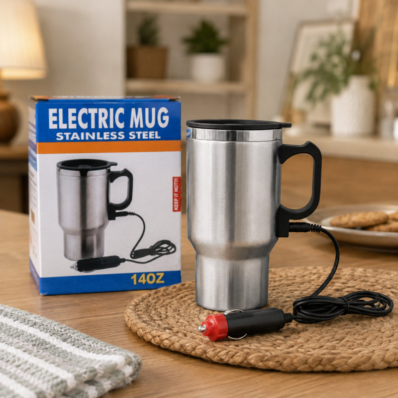 Stainless Steel Electric Mug - 14oz